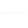 14K Yellow Gold Mini Initial N Bracelet, view 2