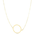 14K Yellow Gold Yours Truly Large Initial Q Necklace