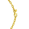 14K Yellow Gold Charm Link Cable Chain Necklace (3.30 mm), view 2