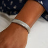 Sterling Silver Rhodium Plated Standard Thick Tubogas Bracelet (12.00 mm), view 6