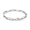 14K White Gold Extra Wide Paperclip Chain Bracelet (6.10 mm), view 2