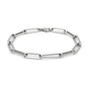14K White Gold Extra Wide Paperclip Chain Bracelet (6.10 mm), view 3