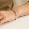 14K White Gold Extra Wide Paperclip Chain Bracelet (6.10 mm), view 4