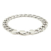 Rhodium Plated Sterling Silver Curb Style Bracelet (11.60 mm), view 2