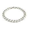 Rhodium Plated Sterling Silver Curb Style Bracelet (11.60 mm), view 3