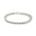 14K White Gold Cuban Link Bracelet (5.90 mm), view 3