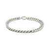 14K White Gold Cuban Link Bracelet (5.90 mm), view 3