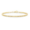 14K Yellow Gold High Polish Bead Cuff Bangle (2.40 mm), view 2