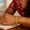 14K Yellow Gold High Polish Greek Key Bangle (4.80 mm), view 5