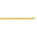 14K Yellow Gold Classic Miami Cuban Solid Bracelet (3.20 mm), view 2