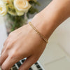 14K Yellow Gold Classic Miami Cuban Solid Bracelet (3.20 mm), view 5