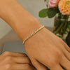 14K Yellow Gold Classic Miami Cuban Solid Bracelet (3.20 mm), view 6