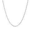 14K White Gold Fine Paperclip Chain (1.50 mm)
