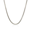 Sterling Silver Rhodium Plated Round Box Chain (2.20 mm), view 2