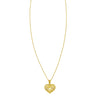 14K Yellow Gold Radiating Heart Necklace