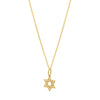 Star of David Necklace in 14K Yellow Gold, view 2