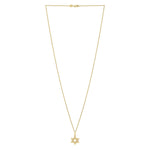 Star of David Necklace in 14K Yellow Gold, view 3