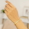 Imperial Herringbone Bracelet in 10K Yellow Gold (5.00 mm), view 2