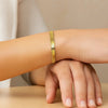 Imperial Herringbone Bracelet in 10K Yellow Gold (5.00 mm), view 3