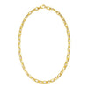 14K Yellow Gold Long Mirror Rolo Link Chain Necklace (7.30 mm), view 2