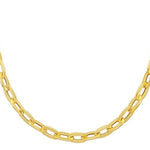 14K Yellow Gold Long Mirror Rolo Link Chain Necklace (7.30 mm), view 3