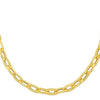 14K Yellow Gold Long Mirror Rolo Link Chain Necklace (7.30 mm), view 3
