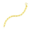 14K Yellow Gold Long Mirror Rolo Link Chain Necklace (7.30 mm), view 4