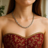 14k White Gold French Cable Link Chain (4.80 mm)