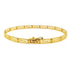 14K Yellow Gold Greek Fret Design Fancy Bracelet (3.30 mm), view 2