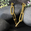 14K Yellow Gold Extra Wide Paperclip Chain Necklace, view 5