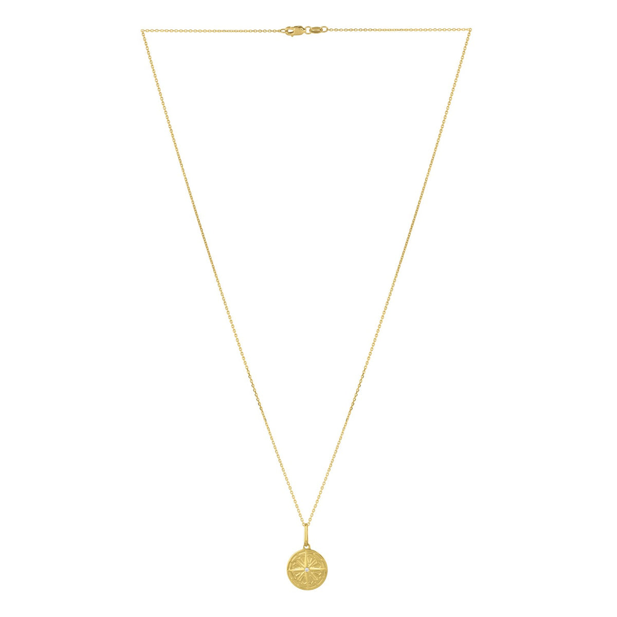 North Star Talisman Necklace in 14K Yellow Gold, view 2