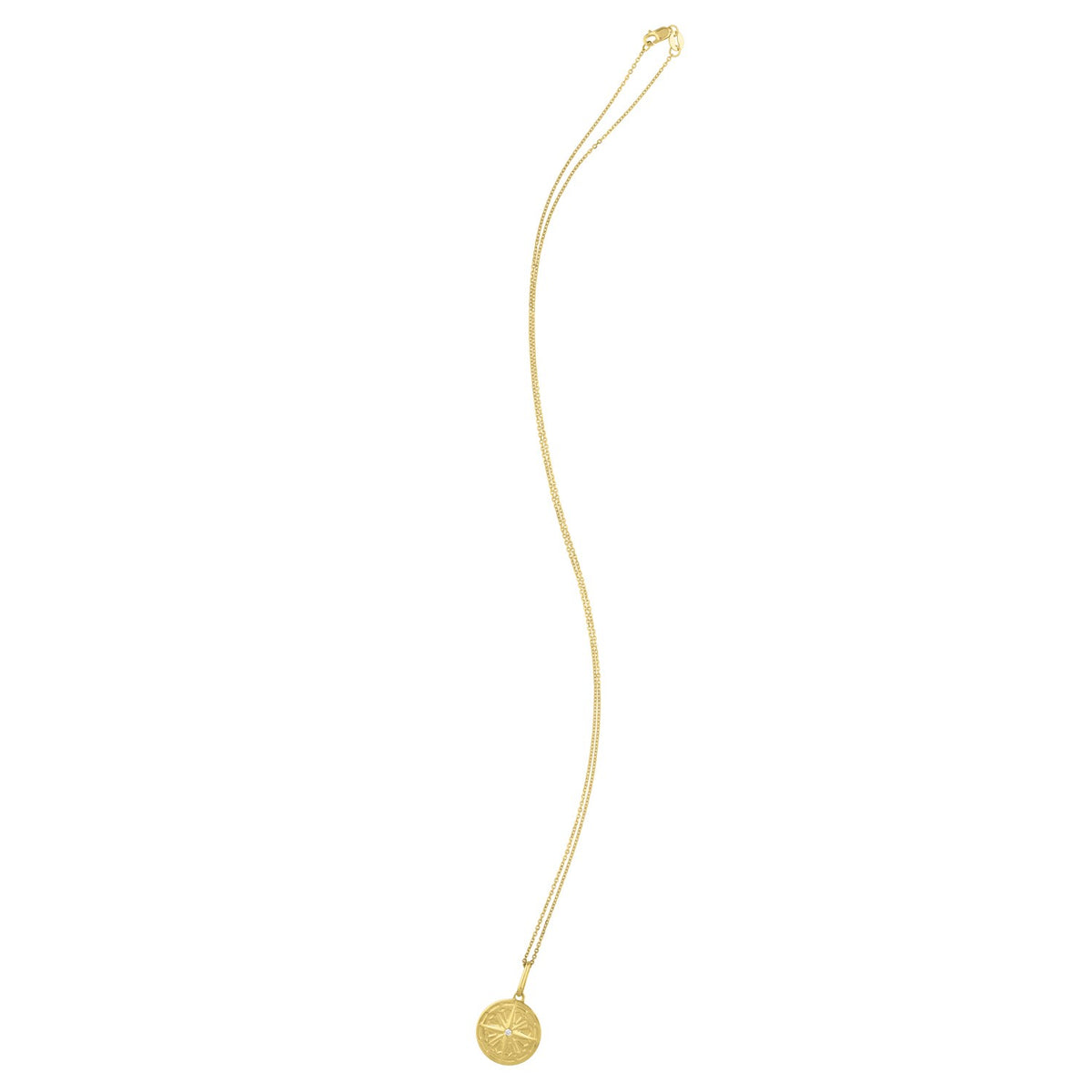 North Star Talisman Necklace in 14K Yellow Gold, view 3