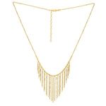 Graduated Fringe Necklace in 14K Yellow Gold, view 2