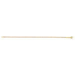 10K Yellow Gold Tricolor Diamond Cut Bead Bracelet, view 2