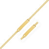 14K Yellow Gold Curb Link Style Childrens ID Bracelet (3.30 mm)