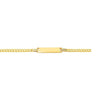 14K Yellow Gold Curb Link Style Childrens ID Bracelet (3.30 mm), view 2