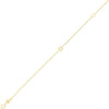14K Yellow Gold Mini Initial D Bracelet