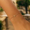 14K Yellow Gold Mini Initial D Bracelet, view 6