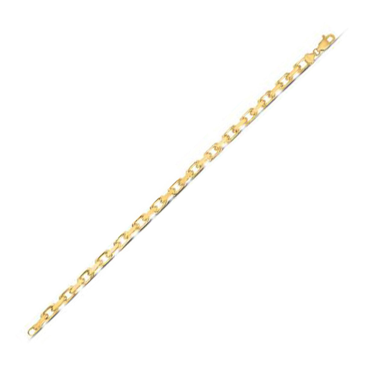 14K Yellow Gold French Cable Chain Bracelet (4.80 mm)