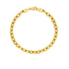 14K Yellow Gold French Cable Chain Bracelet (4.80 mm), view 2