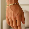 14K Yellow Gold French Cable Chain Bracelet (4.80 mm), view 5