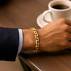 14K Yellow Gold French Cable Chain Bracelet (4.80 mm), view 6