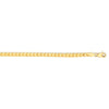 14K Yellow Gold Solid Diamond Cut Round Franco Bracelet (3.10 mm), view 2