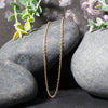 18k Yellow Gold Diamond Cut Cable Link Chain (1.90 mm)