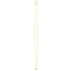 Whale Tail Necklace in 14K Yellow Gold, view 3