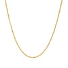 14k Yellow Gold Solid Diamond Cut Rope Chain (1.40 mm)