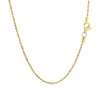 14k Yellow Gold Solid Diamond Cut Rope Chain (1.40 mm)