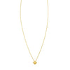 14K Yellow Gold Puffed Mini Clover Pendant Necklace