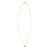 14K Yellow Gold Puffed Mini Clover Pendant Necklace, view 2
