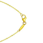 14K Yellow Gold Puffed Mini Clover Pendant Necklace, view 4